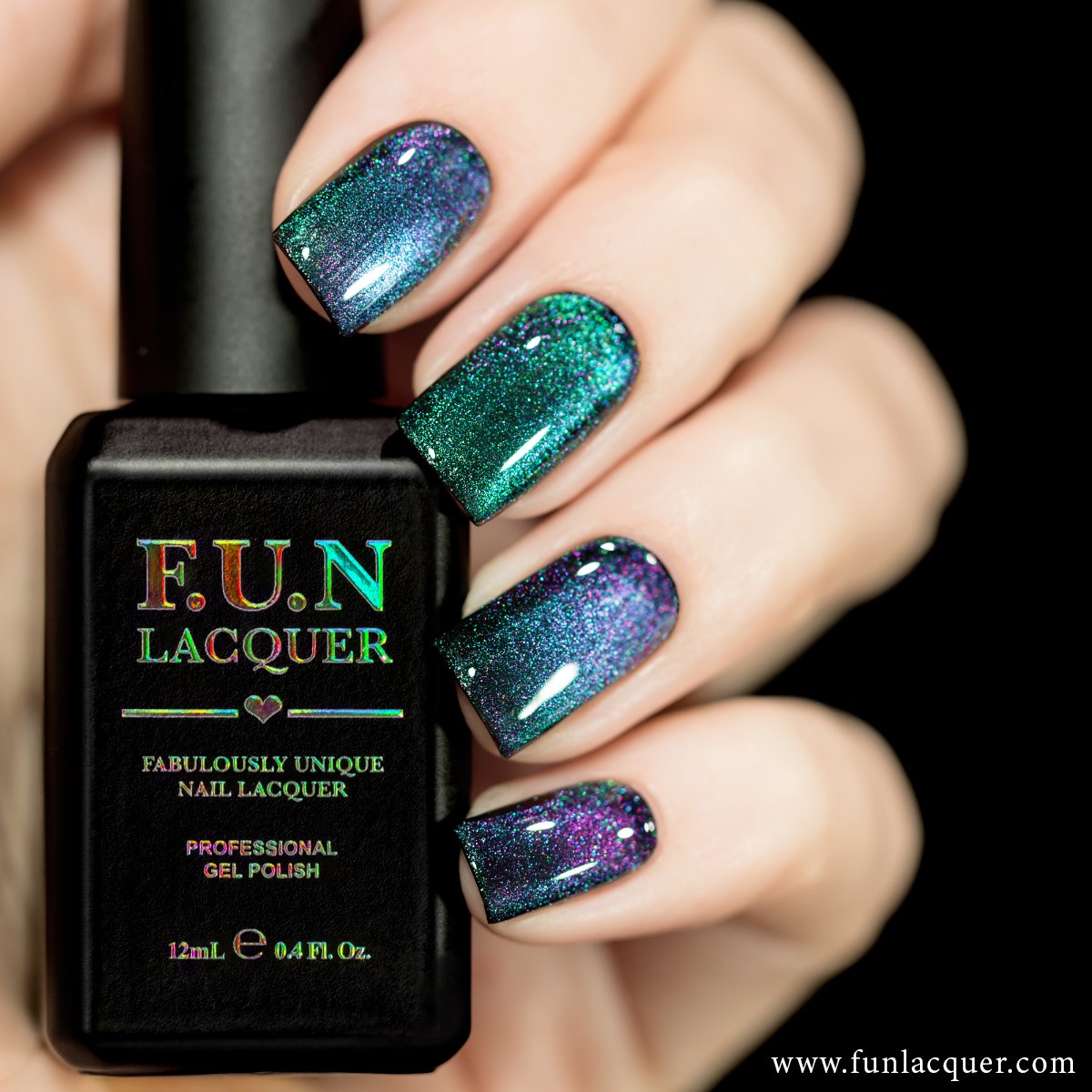 F.U.N Lacquer - 2021 Christmas Collection - Magnetic Gel Polish- Believe | - Indie Nailpolish
