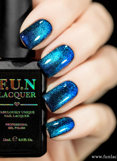 F.U.N Lacquer - 2021 Christmas Collection - Multichrome Magnetic Gel Polish- Fascinating