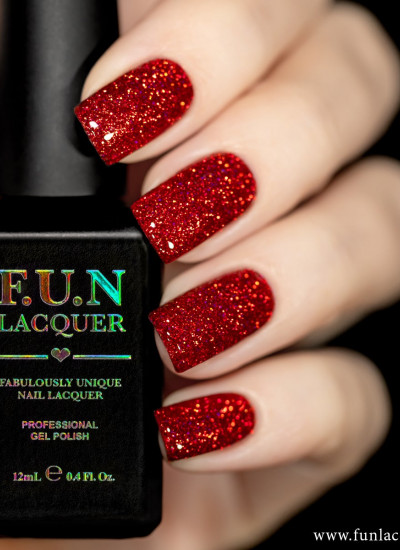 F.U.N Lacquer - Valentine's 2022 Gel Collection - Ruby's Shoe Gel Nailpolish