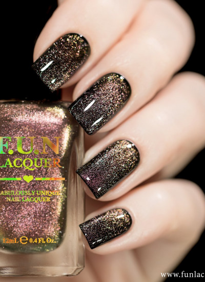 F.U.N Lacquer - 2021 Spring/Summer Collection - Rose Gold Platinum Diamond Magnetic Nailpolish