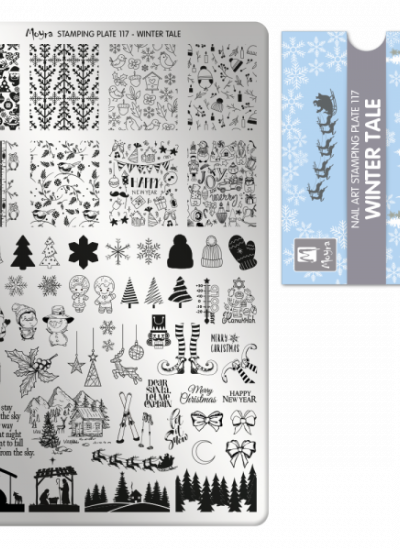Moyra Big Stamping Plate 117 - Winter Tale