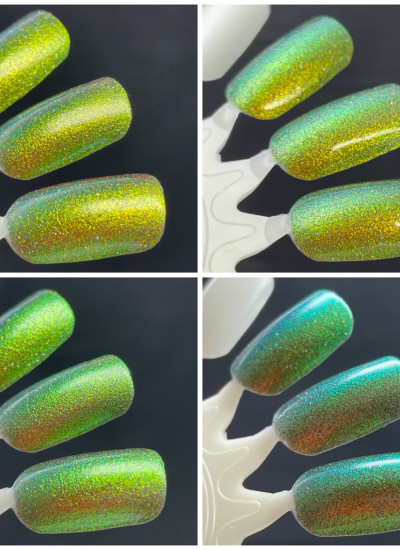 Dam Polish - Mood - Green/Gold/Orange/Red Multichrome Reflective Nail Polish  | Nailland - Indie Nailpolish &Nailart
