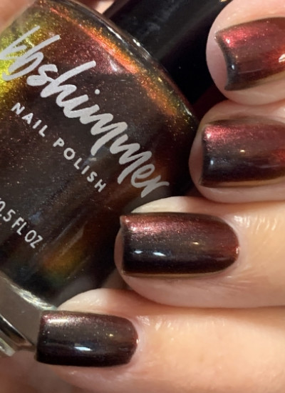 KBShimmer- The Love At Frost Sight Collection- Obsidian Multichrome Nail Polish