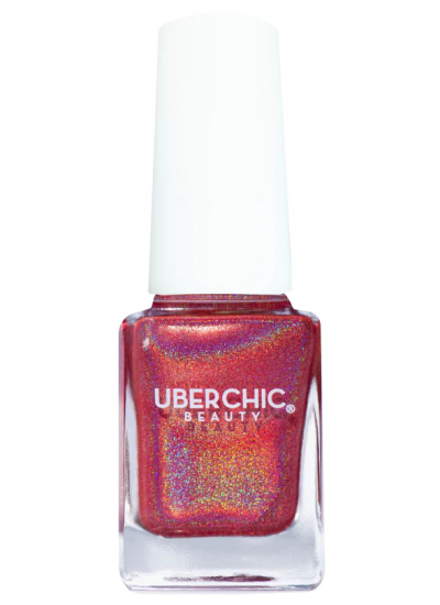 Uberchic Beauty - Red-y For My Closeup - Holographic Polish