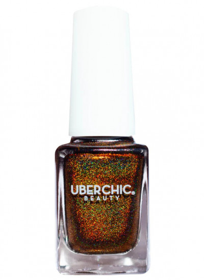 Uberchic Stamping Polish - Who Spiked The Cocoa? - Holographic Polish