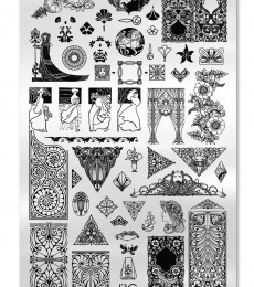 Uberchic Nailart -  Single Stamping Plates - Art Nouveau