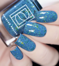 Painted Polish - Rainbow Chip Realm Collection -  Doorbustin’ in Denim