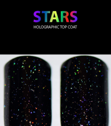 Starrily Nailpolish- Stars - Holographic Top Coat