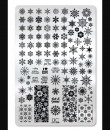 Uberchic Nailart -  Single Stamping Plates - Let It Snow 