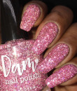 Dam Polish -Hibernation Collection - Serious Slumber - Pink Reflective Glitter Nail Polish
